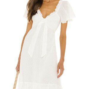 Revolve White Ashlyn Midi Dress - Size Small - New with Tags! Never Worn!